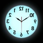 Reverse Wall Clock Unusual Numbers Backwards Modern Decorative Clock Watch Excellent Timepiece For Your Wall 4 - Backwards Clock