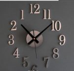 digital decorative Reverse clock DIY wall stickers clockwise watches creative cute when reversing 1 - Backwards Clock