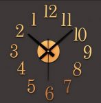 digital decorative Reverse clock DIY wall stickers clockwise watches creative cute when reversing - Backwards Clock