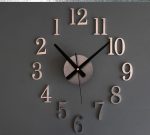 digital decorative Reverse clock DIY wall stickers clockwise watches creative cute when reversing 2 - Backwards Clock